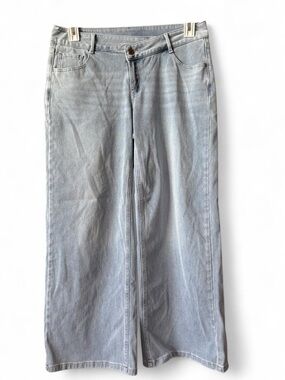 HALARA Light Blue Wide-Leg High-Rise Jeans